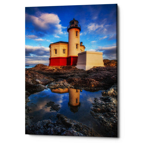 Image of "Coquille Lighthouse" by Darren White, Giclee Canvas Wall Art
