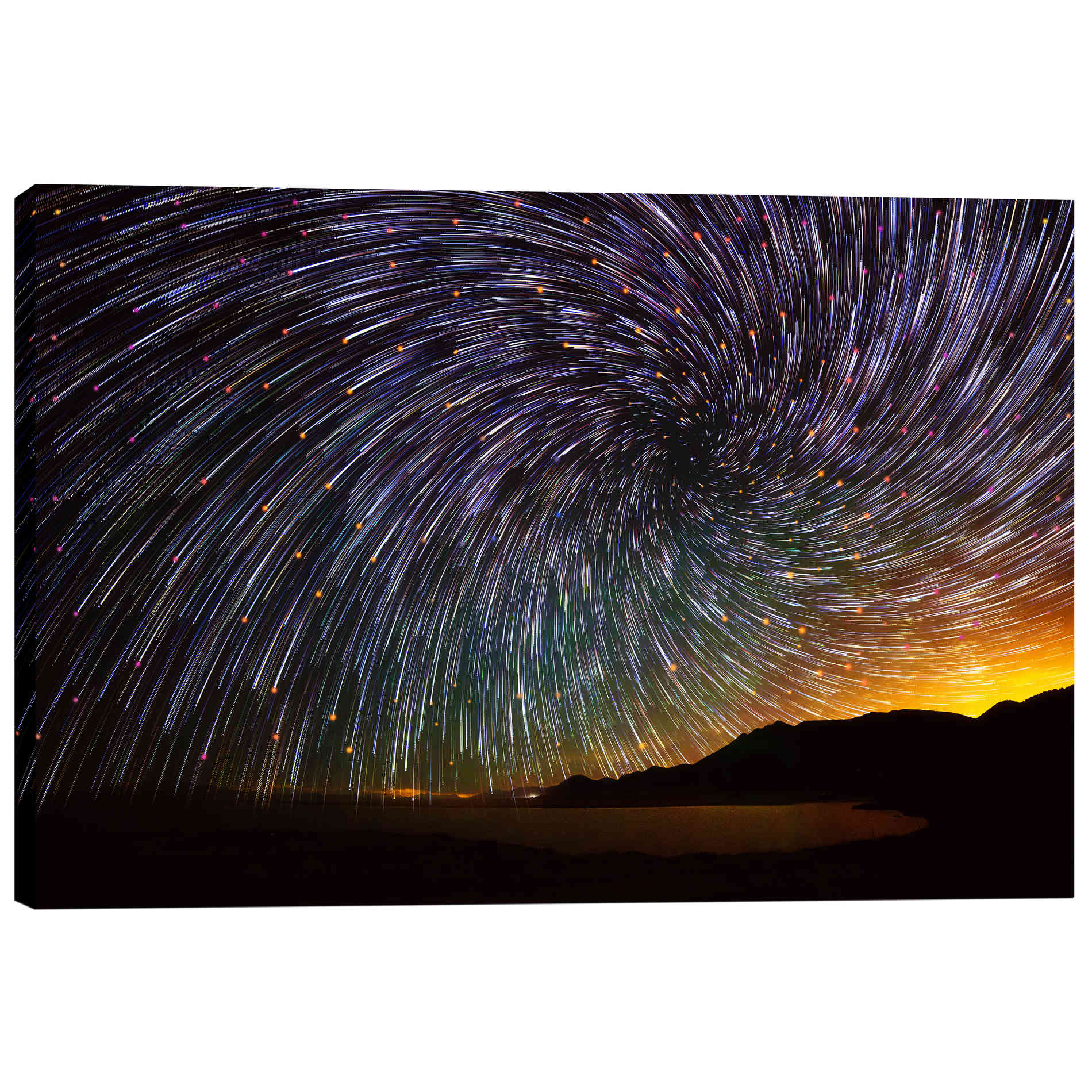 'Reservoir Rains' by Darren White, Canvas Wall Art