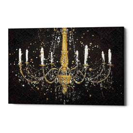 'Grand Chandelier Black I' by James Wiens, Canvas Wall Art