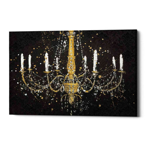 Image of 'Grand Chandelier Black I' by James Wiens, Canvas Wall Art
