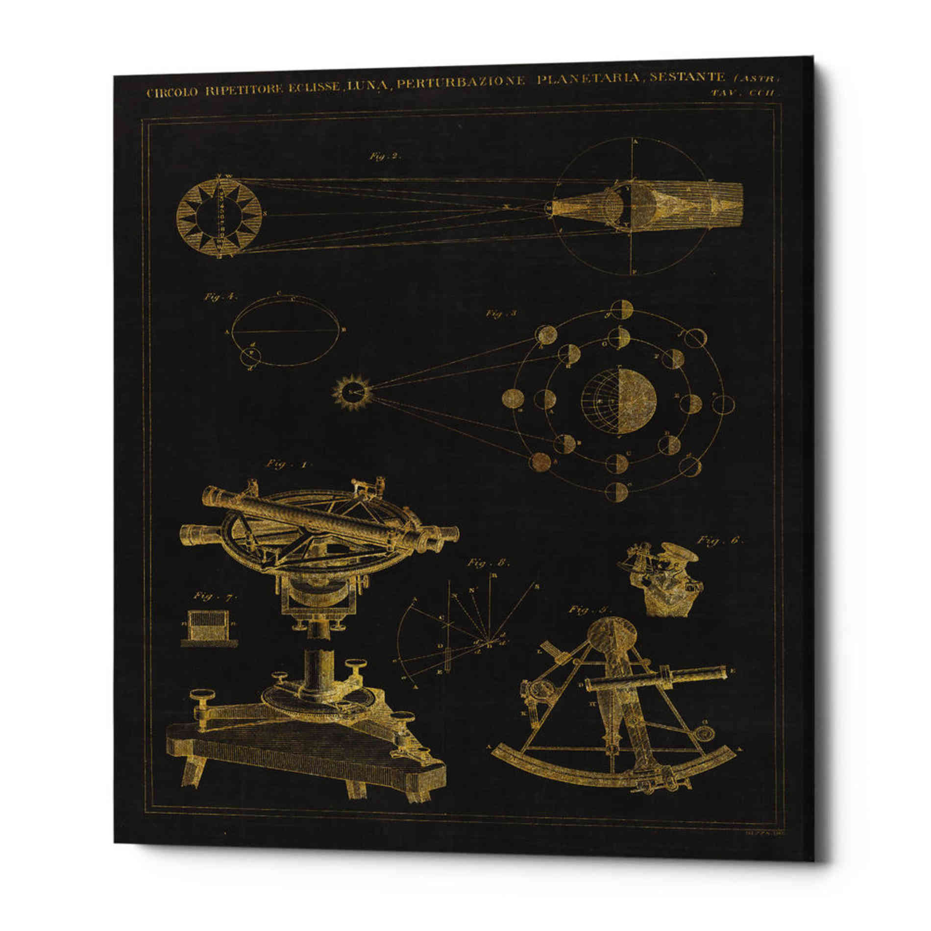 'Astronomical Chart II' by Wild Apple Portfolio, Canvas Wall Art