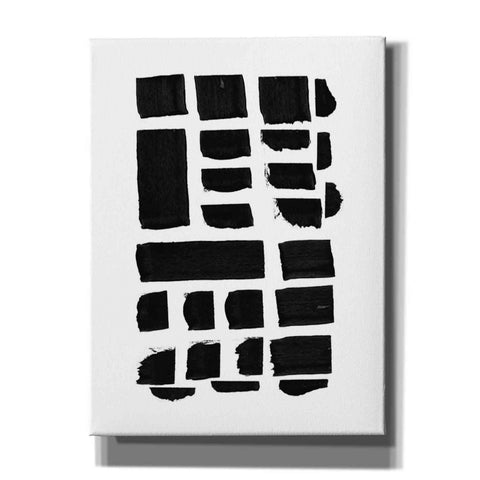 Image of 'Black and White Pattern II' by Linda Woods, Canvas Wall Art