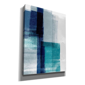 'Blue Abstract V' by Linda Woods, Canvas Wall Art