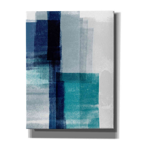 Image of 'Blue Abstract V' by Linda Woods, Canvas Wall Art
