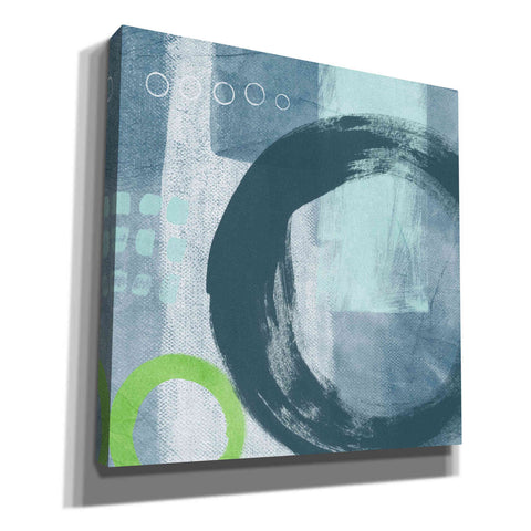 Image of 'Blue Circles II' by Linda Woods, Canvas Wall Art
