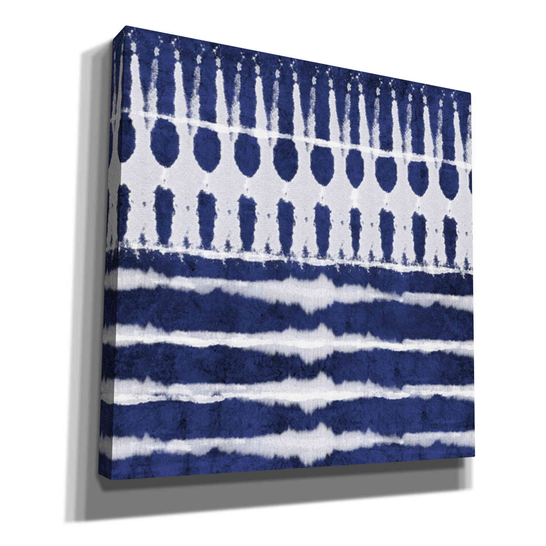 'Blue Shibori A' by Linda Woods, Canvas Wall Art