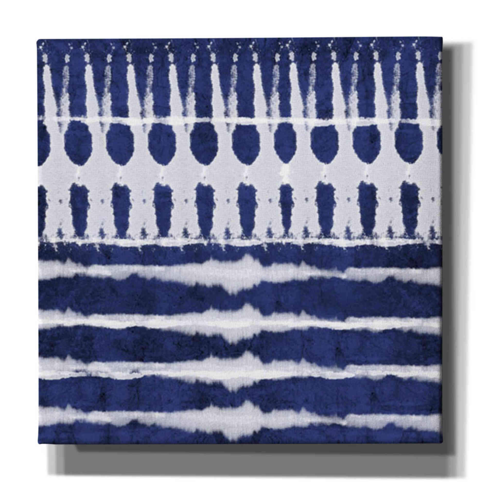 'Blue Shibori A' by Linda Woods, Canvas Wall Art