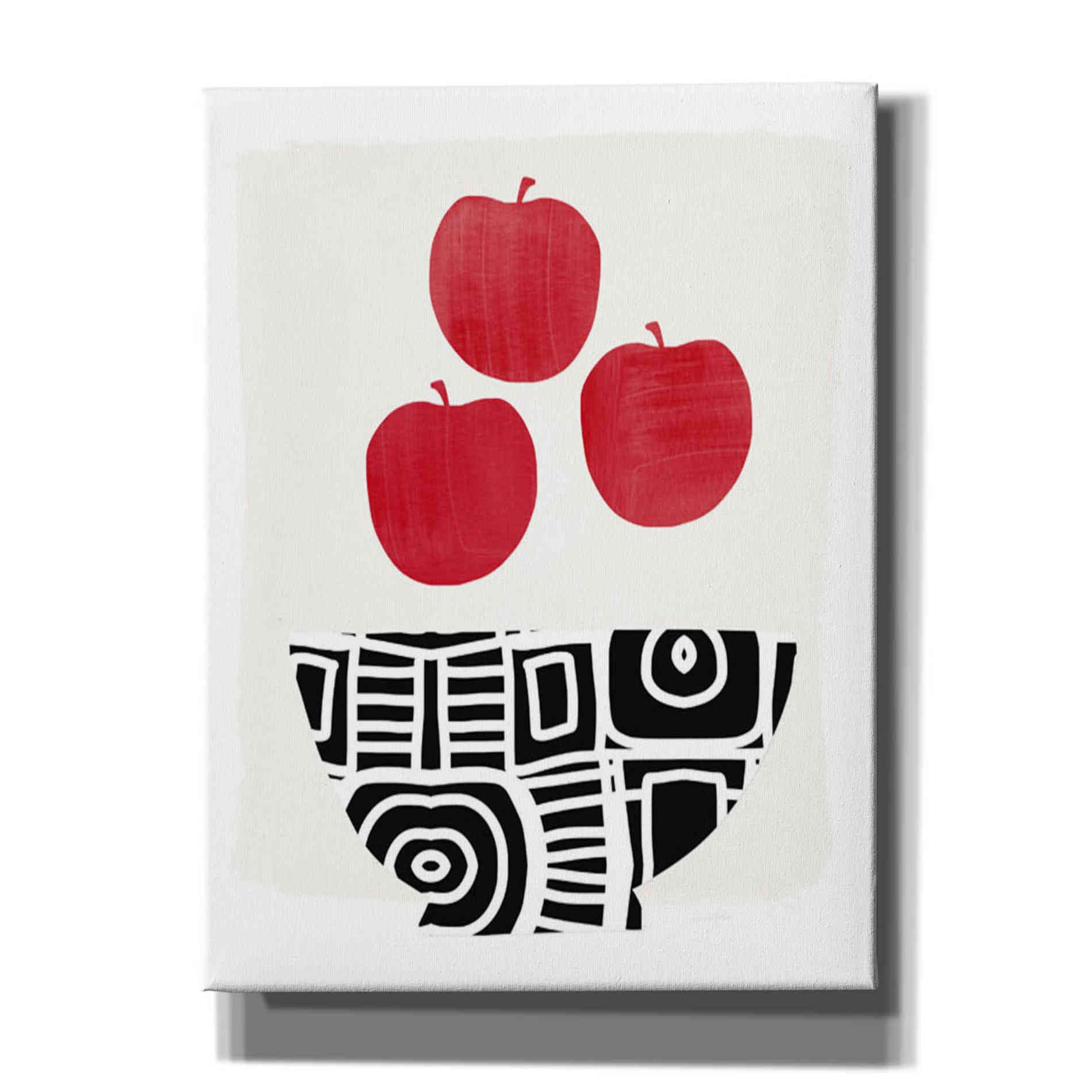 'Bowl of Apples' by Linda Woods, Canvas Wall Art