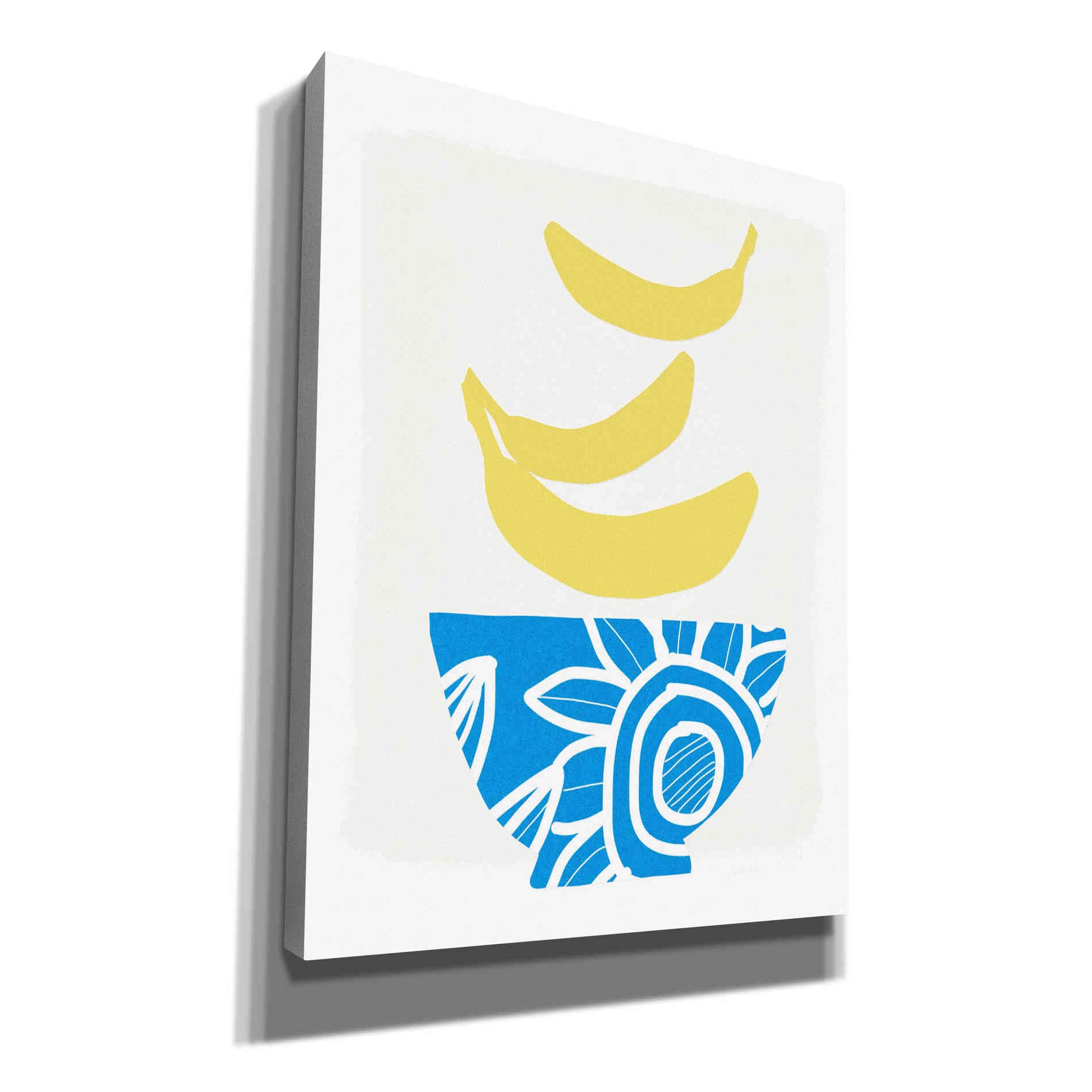 'Bowl of Bananas' by Linda Woods, Canvas Wall Art