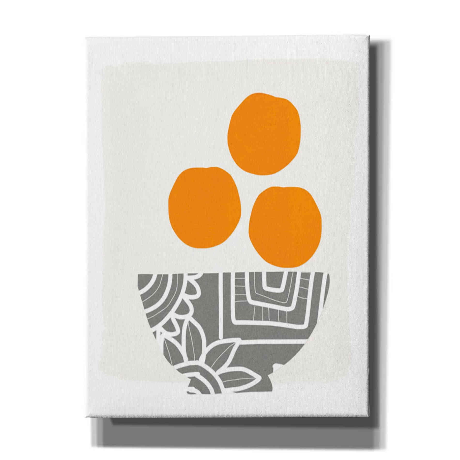 'Bowl of Oranges' by Linda Woods, Canvas Wall Art