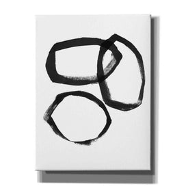 'Brushstroke Circles III' by Linda Woods, Canvas Wall Art