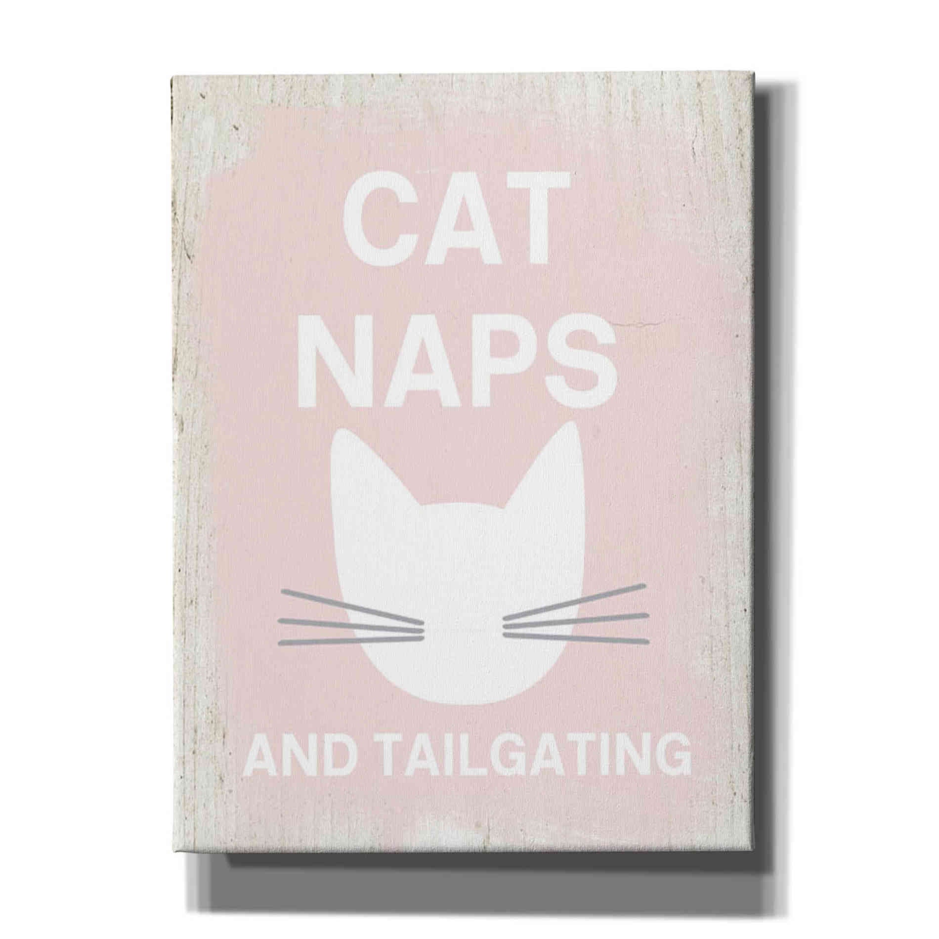 'Cat Naps And Tailgating' by Linda Woods, Canvas Wall Art