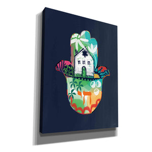 'Colorful Home Hamsa' by Linda Woods, Canvas Wall Art