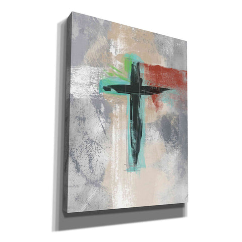 Image of 'Contemporary Cross III' by Linda Woods, Canvas Wall Art
