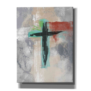 'Contemporary Cross III' by Linda Woods, Canvas Wall Art