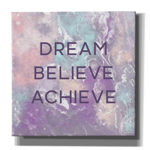 Image of 'Dream, Believe, Achieve' by Linda Woods, Canvas Wall Art