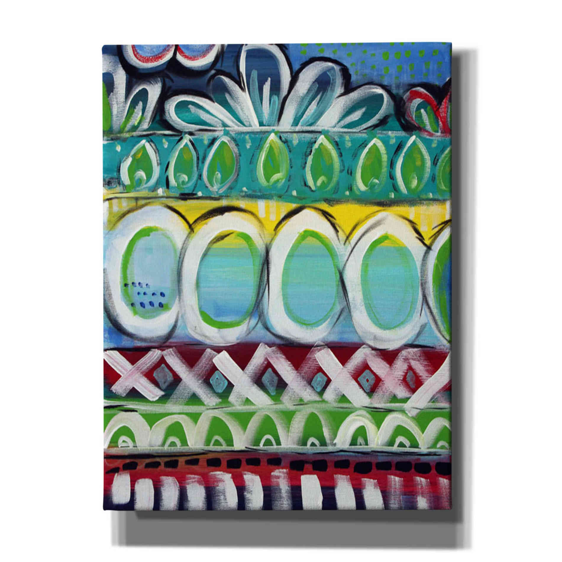'Fiesta I' by Linda Woods, Canvas Wall Art