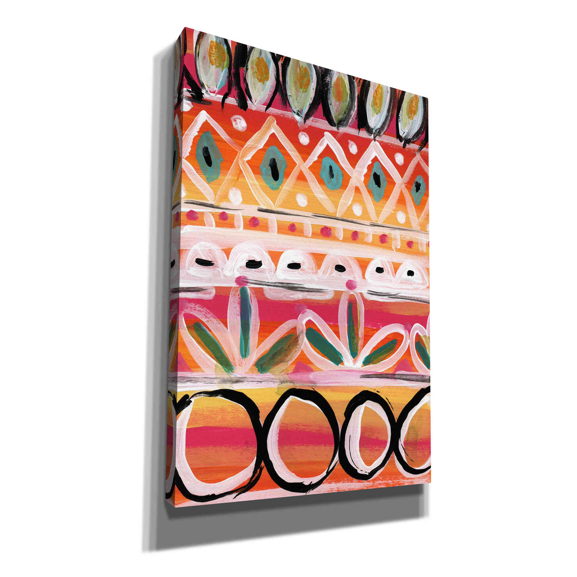 'Fiesta V' by Linda Woods, Canvas Wall Art