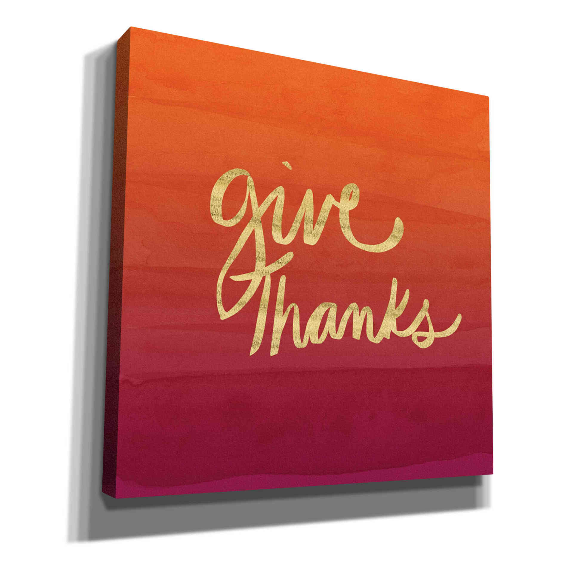 'Give Thanks' by Linda Woods, Canvas Wall Art