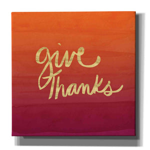 'Give Thanks' by Linda Woods, Canvas Wall Art