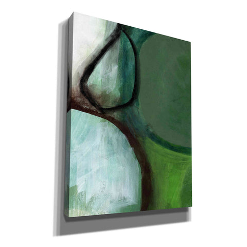 Image of 'Green Abstract' by Linda Woods, Canvas Wall Art