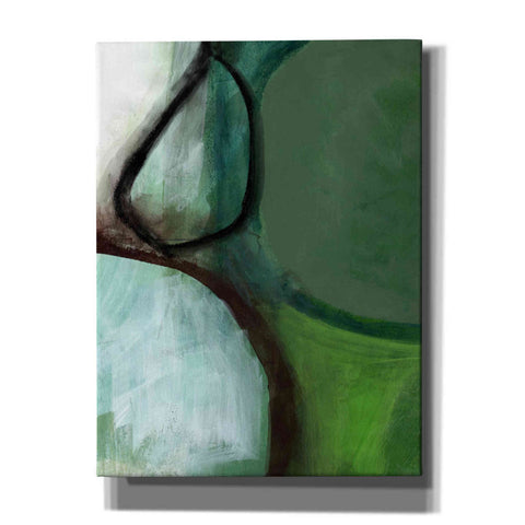 Image of 'Green Abstract' by Linda Woods, Canvas Wall Art