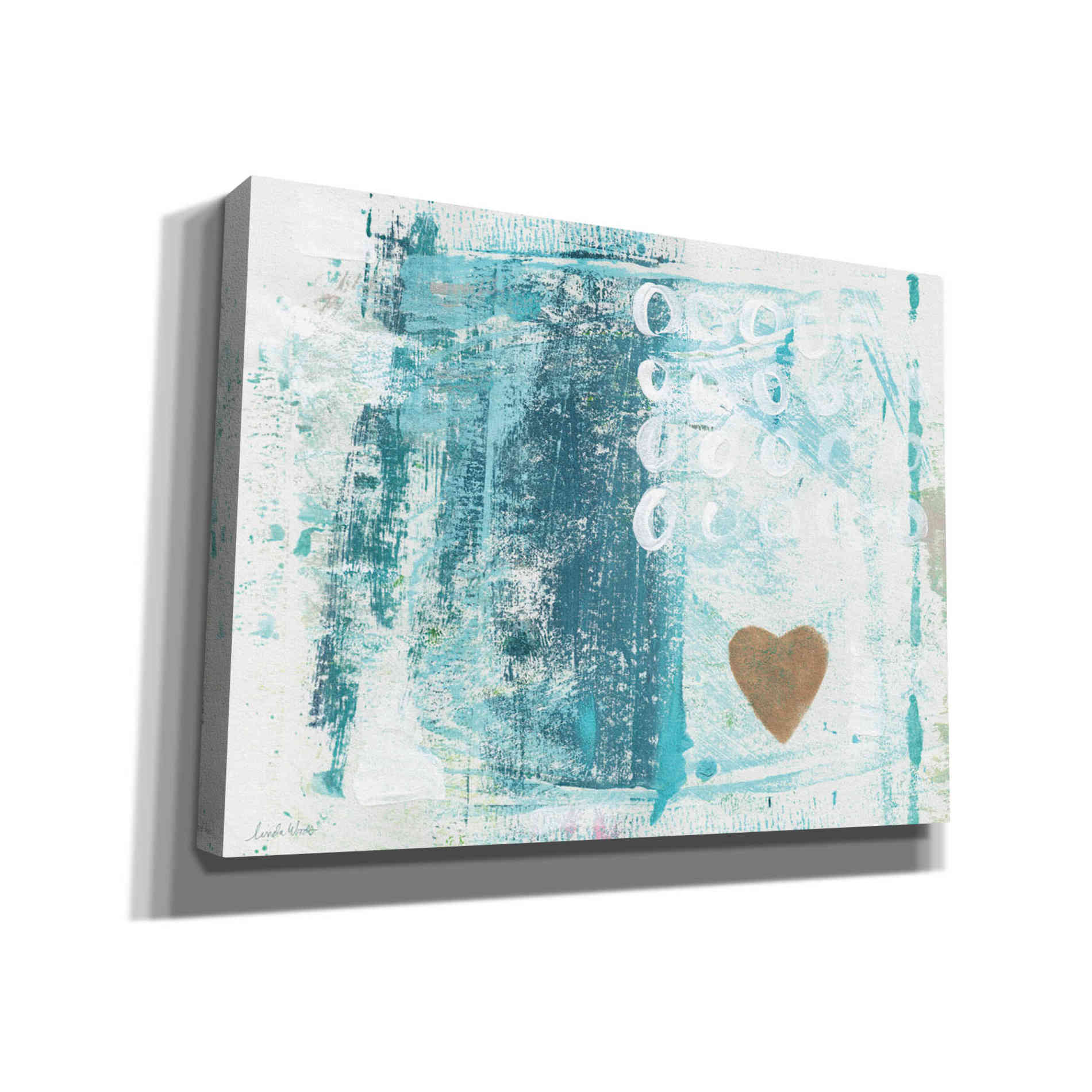 'Heart In The Sand' by Linda Woods, Canvas Wall Art