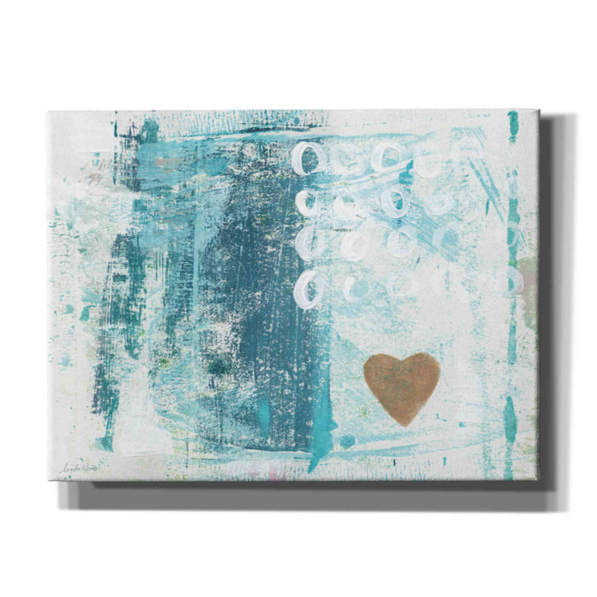 'Heart In The Sand' by Linda Woods, Canvas Wall Art