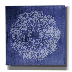 'Indigo Mandala' by Linda Woods, Canvas Wall Art