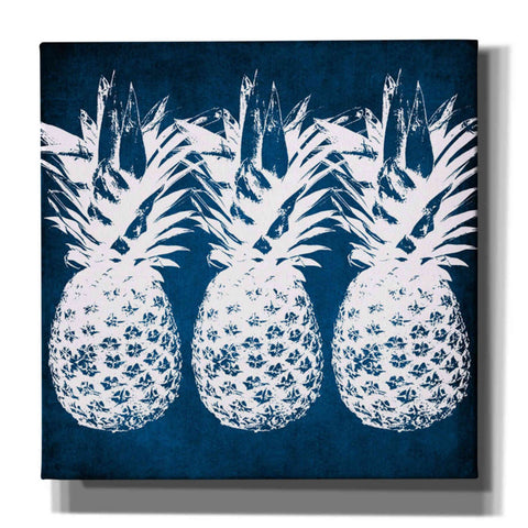 Image of 'Indigo Pineapple' by Linda Woods, Canvas Wall Art