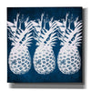 'Indigo Pineapple' by Linda Woods, Canvas Wall Art