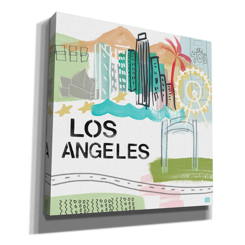 Image of 'Los Angeles' by Linda Woods, Canvas Wall Art
