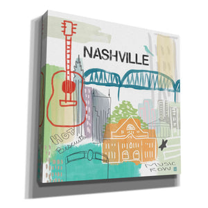 'Nashville' by Linda Woods, Canvas Wall Art