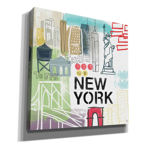 Image of 'New York' by Linda Woods, Canvas Wall Art