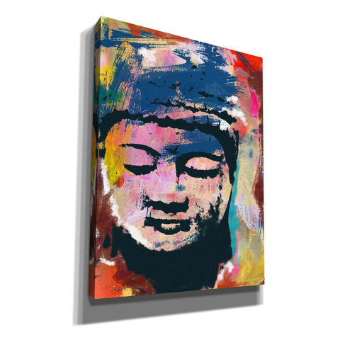 Image of 'Painted Buddha' by Linda Woods, Canvas Wall Art