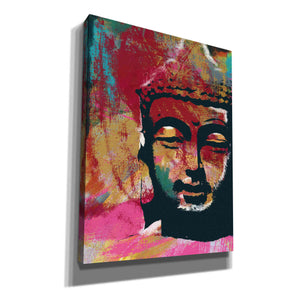 'Painted Buddha IV' by Linda Woods, Canvas Wall Art