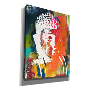 'Painted Buddha V' by Linda Woods, Canvas Wall Art