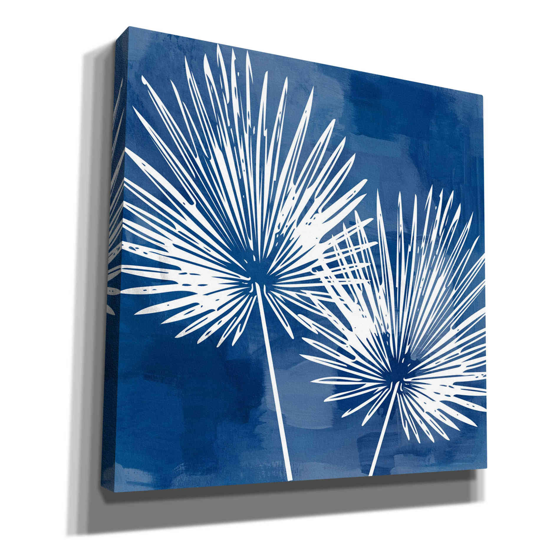 'Painted Sky Palms' by Linda Woods, Canvas Wall Art