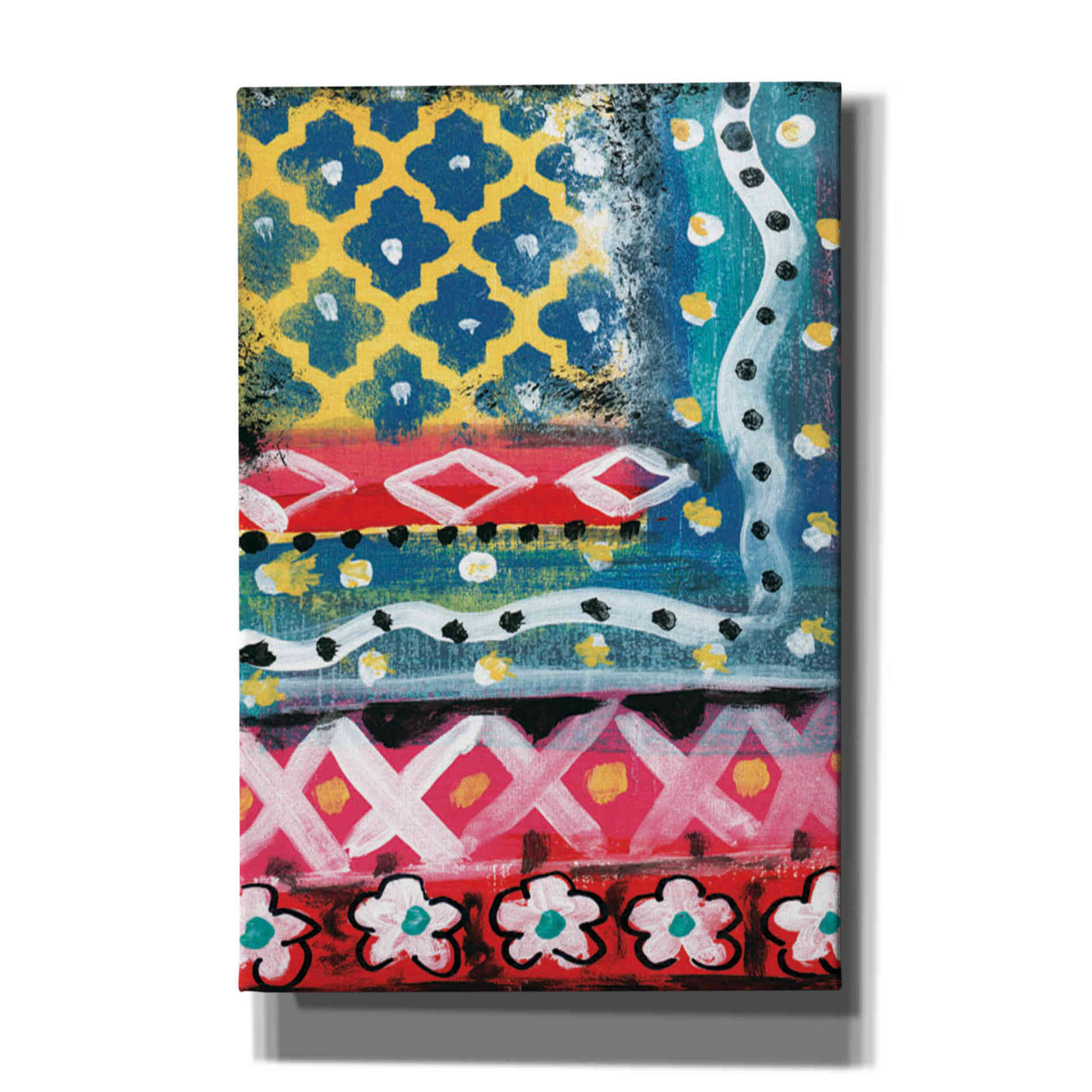 'Pattern Painting IV' by Linda Woods, Canvas Wall Art