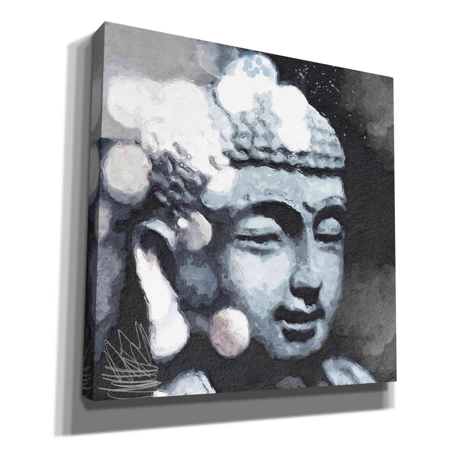 'Peaceful Buddha III' by Linda Woods, Canvas Wall Art