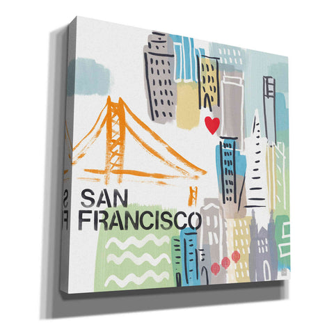 Image of 'San Francisco' by Linda Woods, Canvas Wall Art