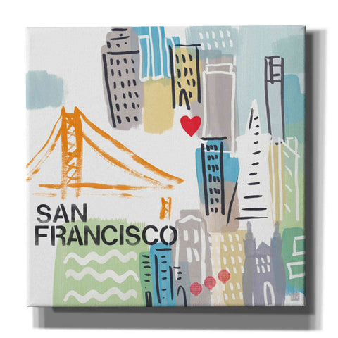 Image of 'San Francisco' by Linda Woods, Canvas Wall Art