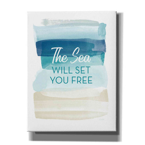 Image of 'Sea Will Set You Free' by Linda Woods, Canvas Wall Art