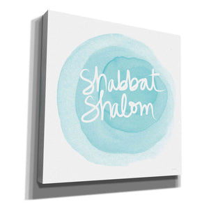 'Shabbat Shalom Blue' by Linda Woods, Canvas Wall Art
