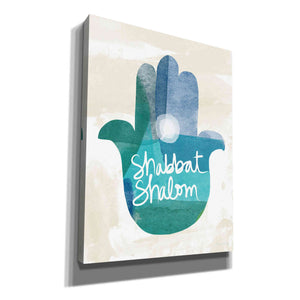 'Shabbat Shalom Hamsa' by Linda Woods, Canvas Wall Art