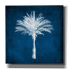 'Single Indigo And White Palm Tree' by Linda Woods, Canvas Wall Art