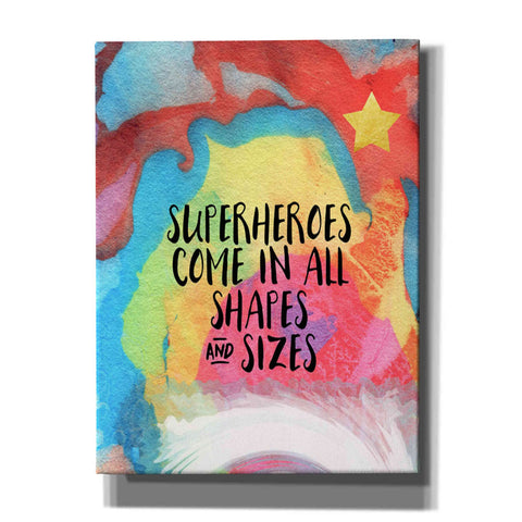Image of 'Superheroes Come In All Shapes' by Linda Woods, Canvas Wall Art