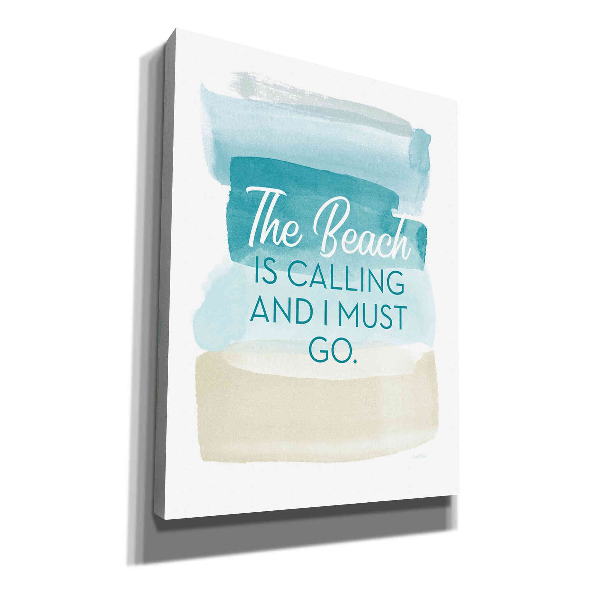 'The Beach Is Calling' by Linda Woods, Canvas Wall Art