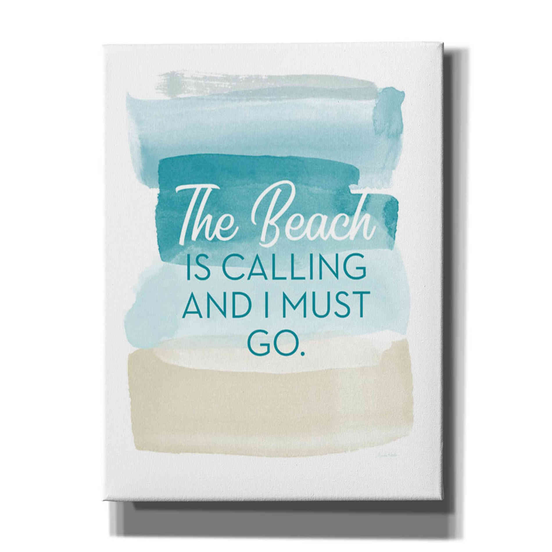'The Beach Is Calling' by Linda Woods, Canvas Wall Art