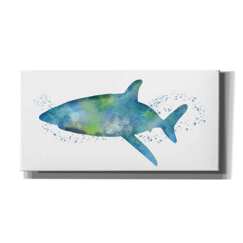 Image of 'Watercolor Shark I' by Linda Woods, Canvas Wall Art